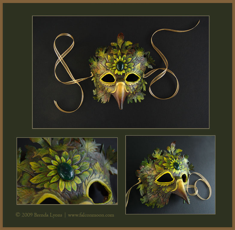 Summer Bird Mask by Brenda Lyons - Falcon Moon Studio